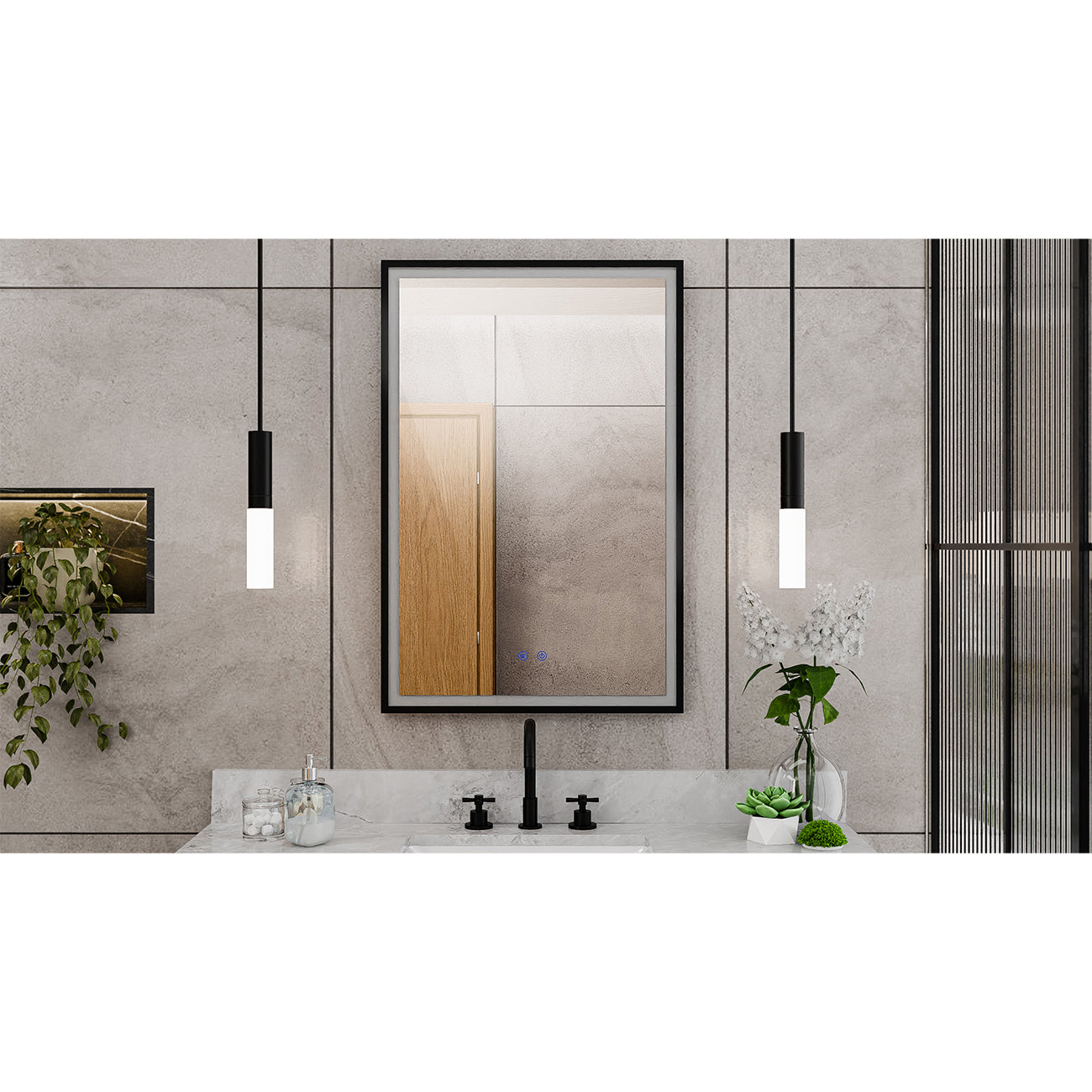 Brilliance 36 x 24 Rectangular LED Mirror