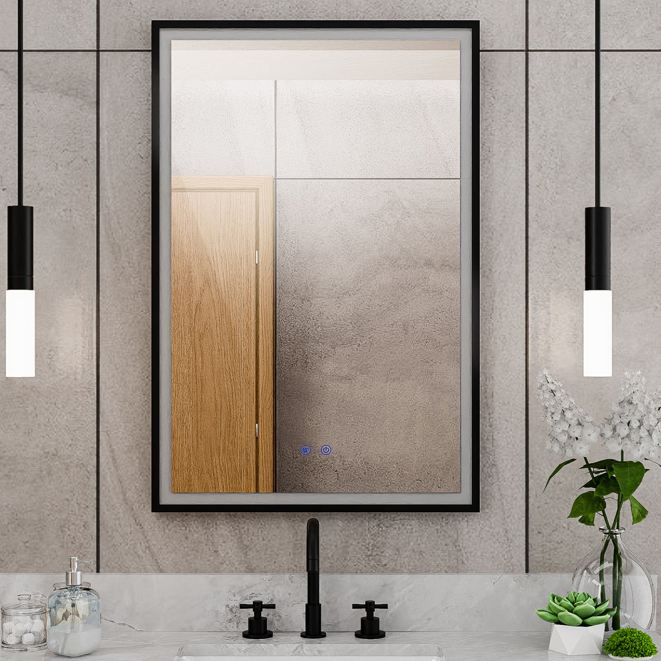 Brilliance 36 x 24 Rectangular LED Mirror