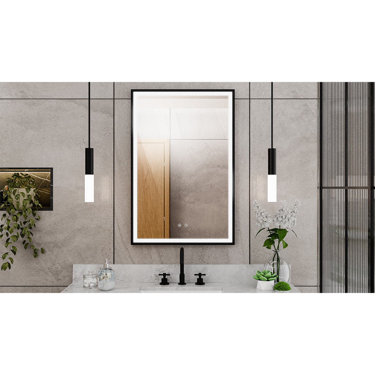Brilliance 36 x 24 Rectangular LED Mirror
