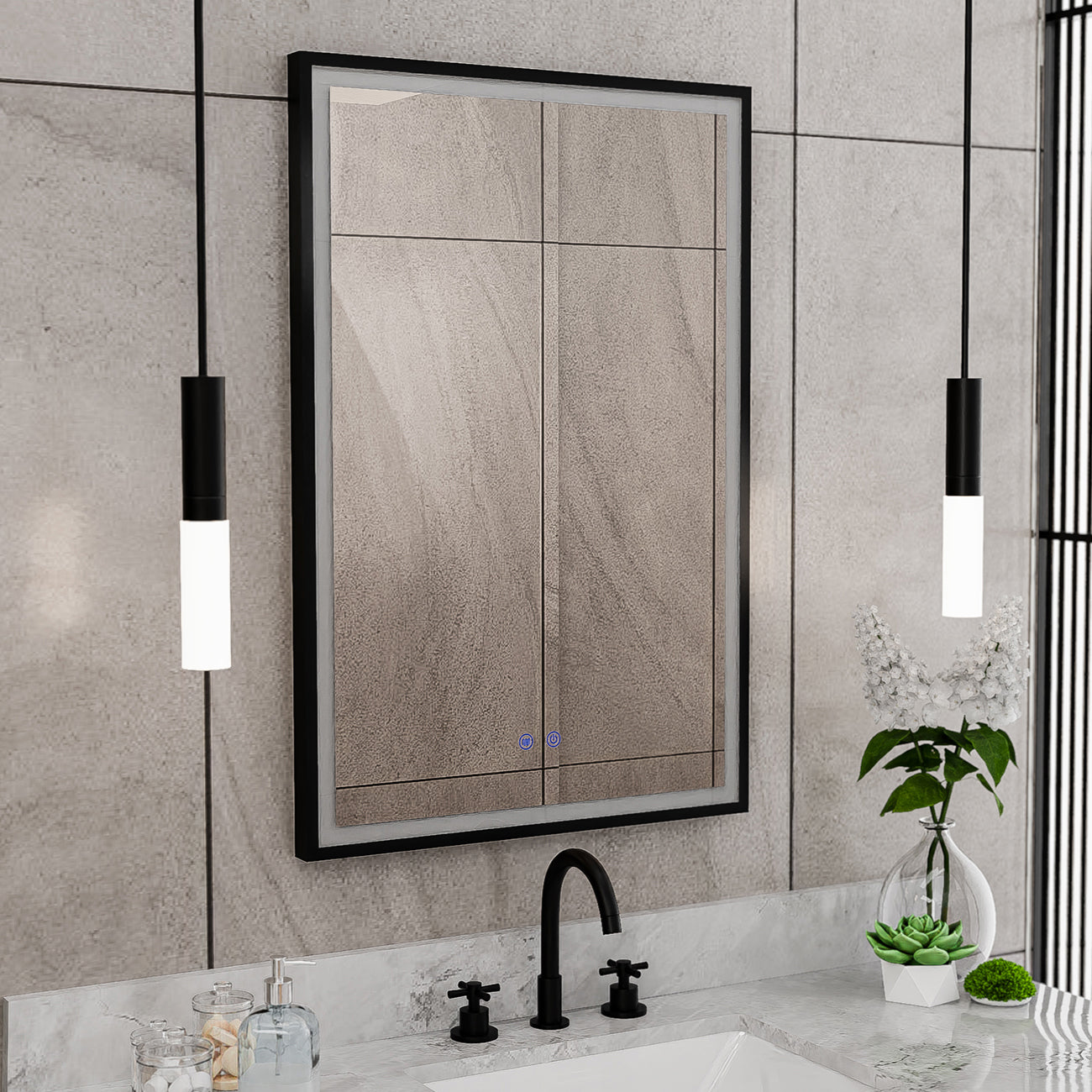 Brilliance 36 x 24 Rectangular LED Mirror