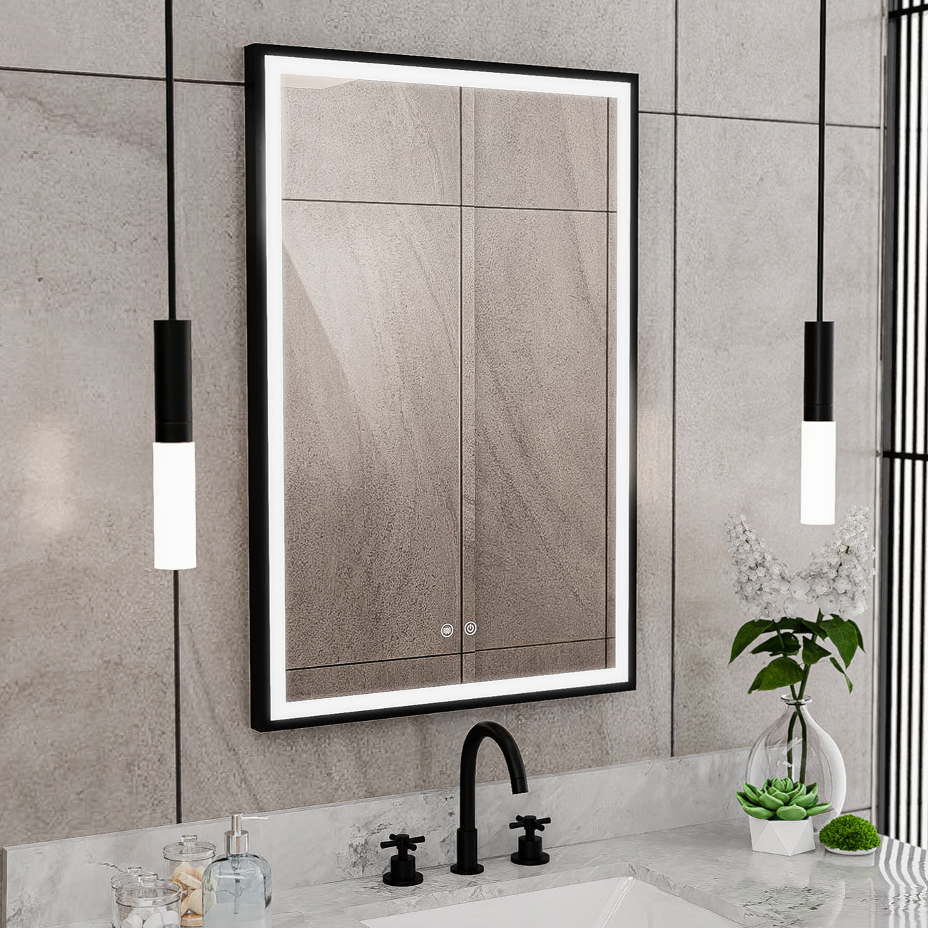 Brilliance 36 x 24 Rectangular LED Mirror