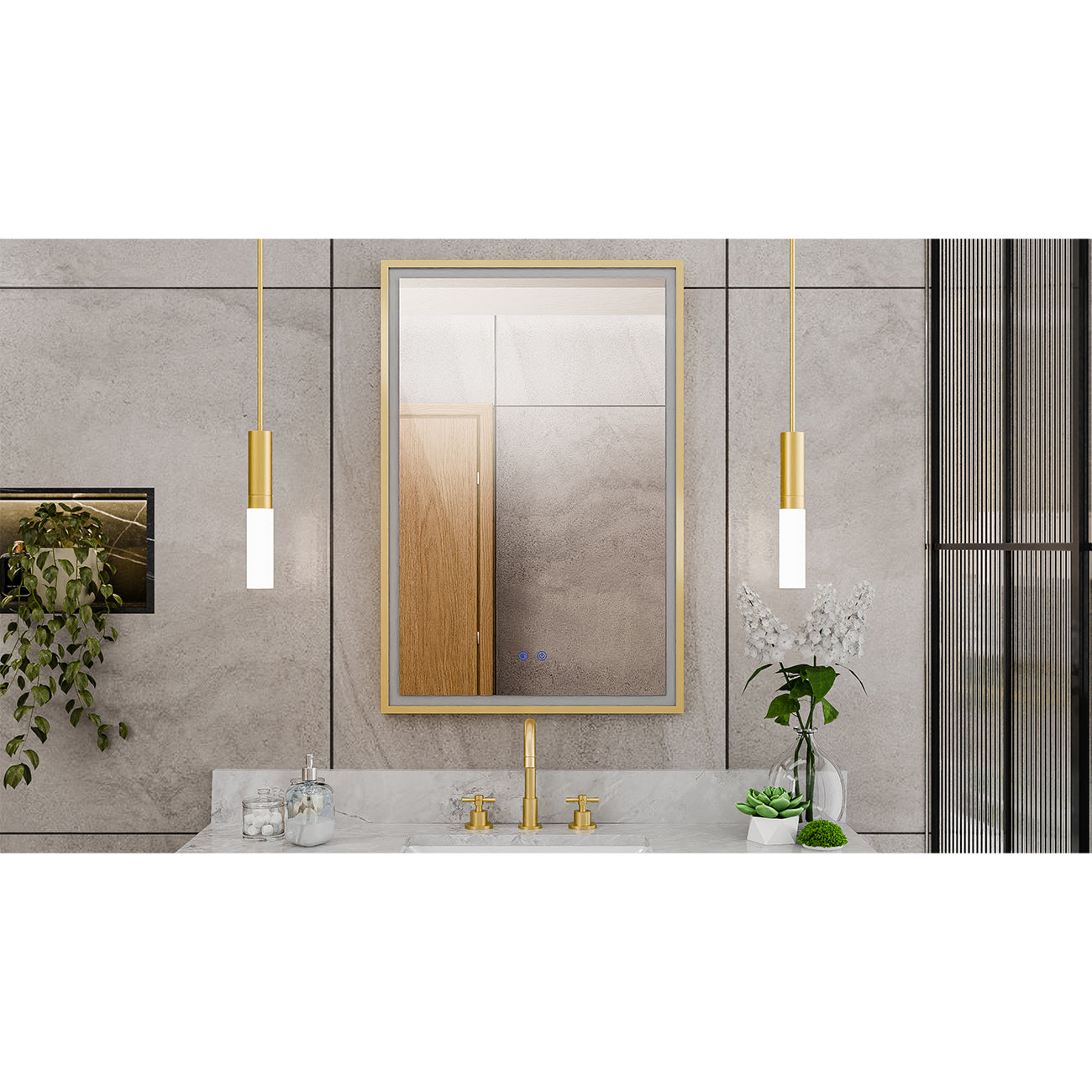 Brilliance 36 x 24 Rectangular LED Mirror
