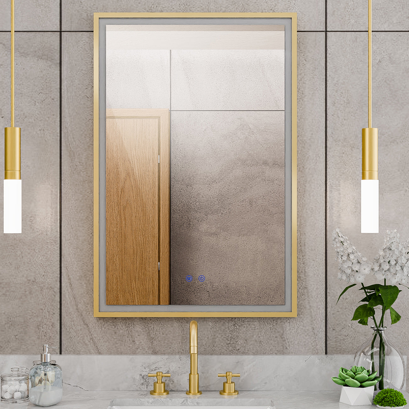 Brilliance 36 x 24 Rectangular LED Mirror
