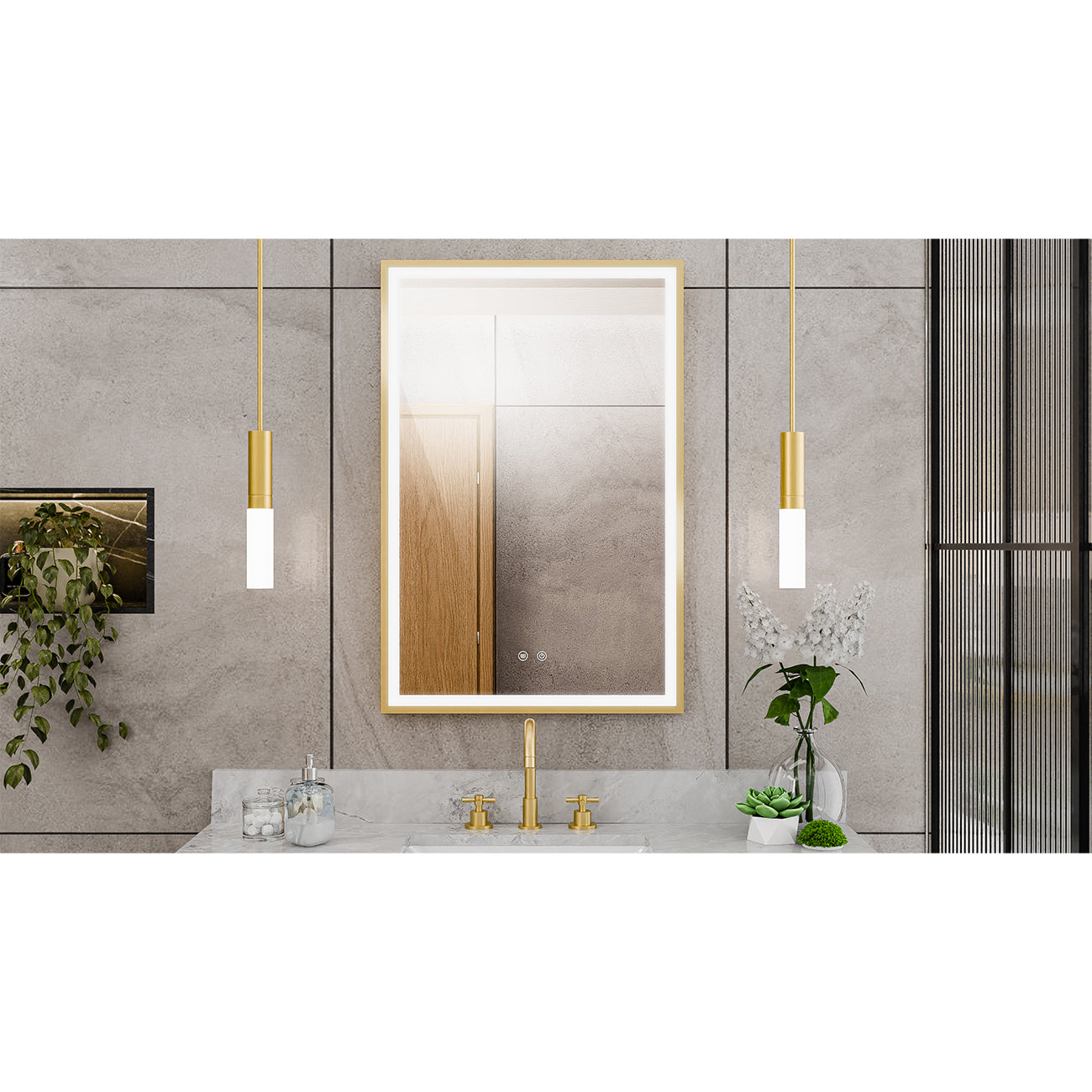 Brilliance 36 x 24 Rectangular LED Mirror