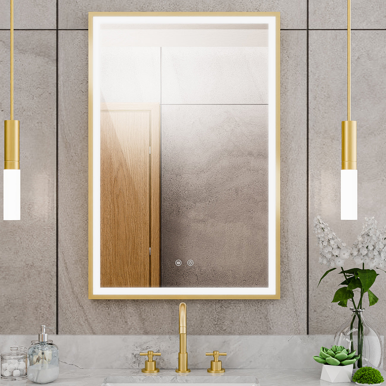 Brilliance 36 x 24 Rectangular LED Mirror