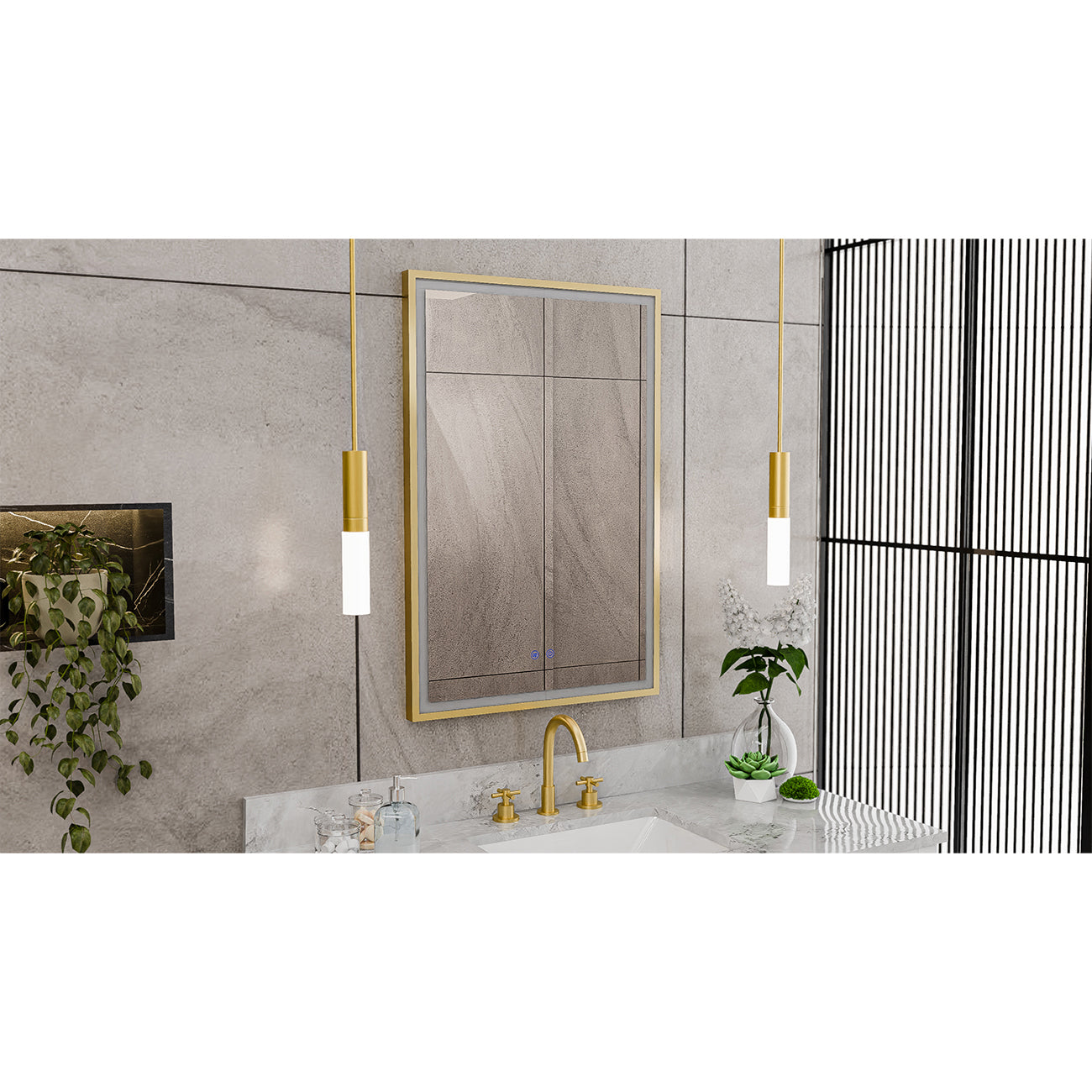 Brilliance 36 x 24 Rectangular LED Mirror