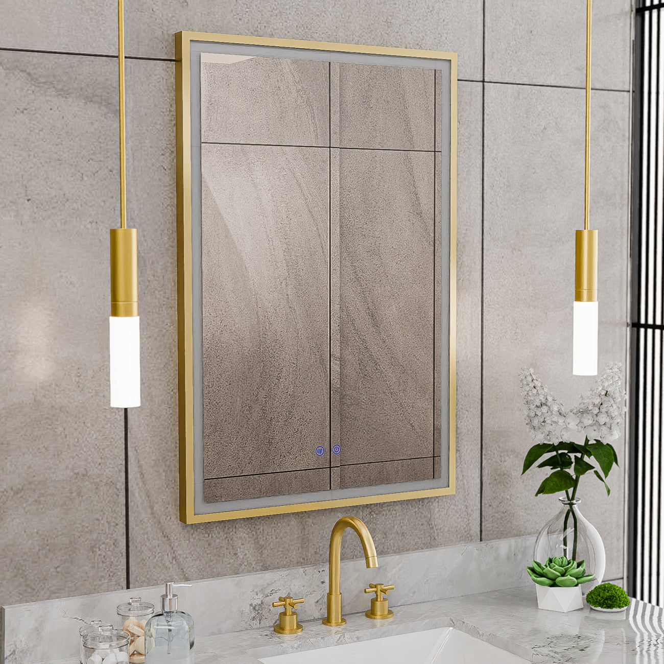 Brilliance 36 x 24 Rectangular LED Mirror