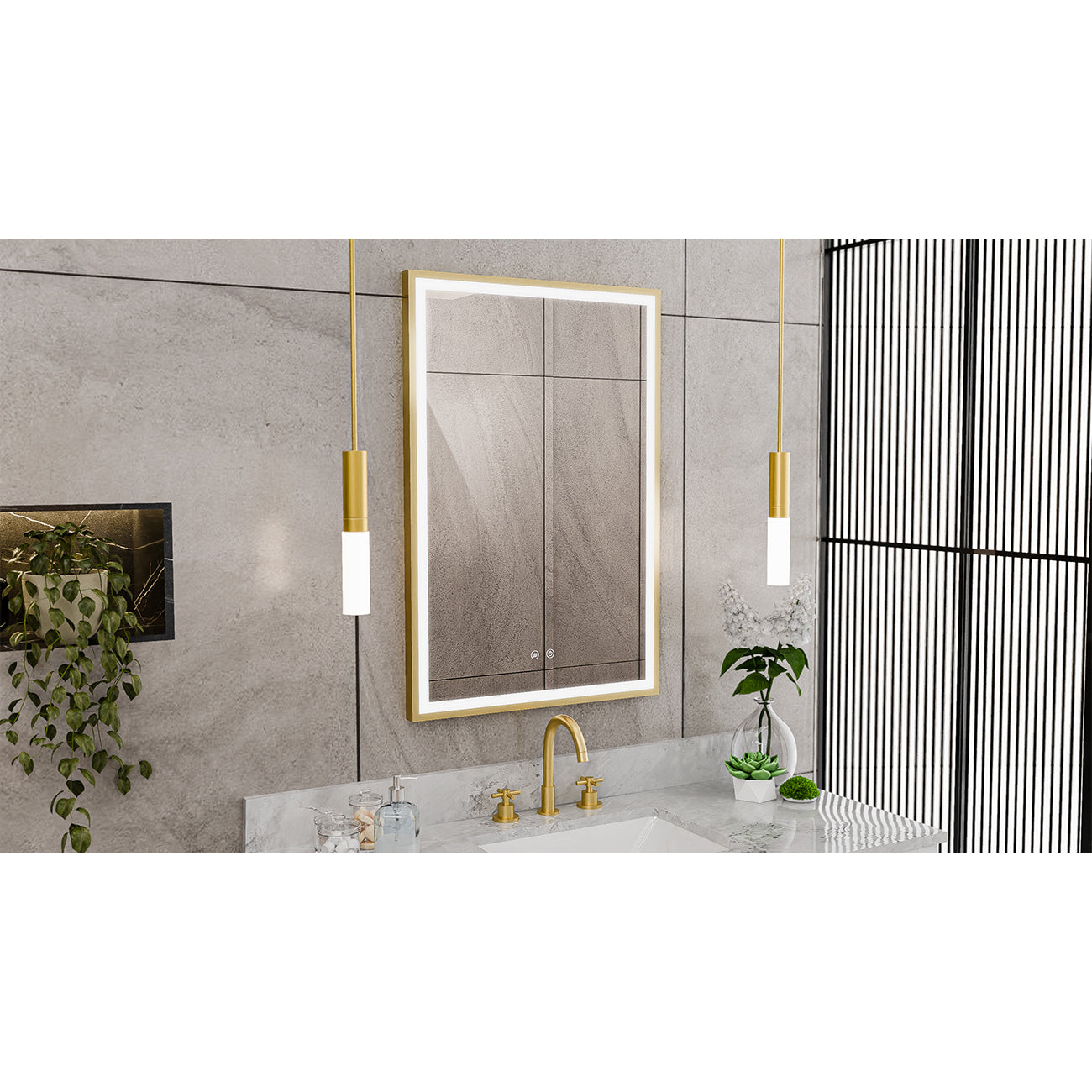 Brilliance 36 x 24 Rectangular LED Mirror