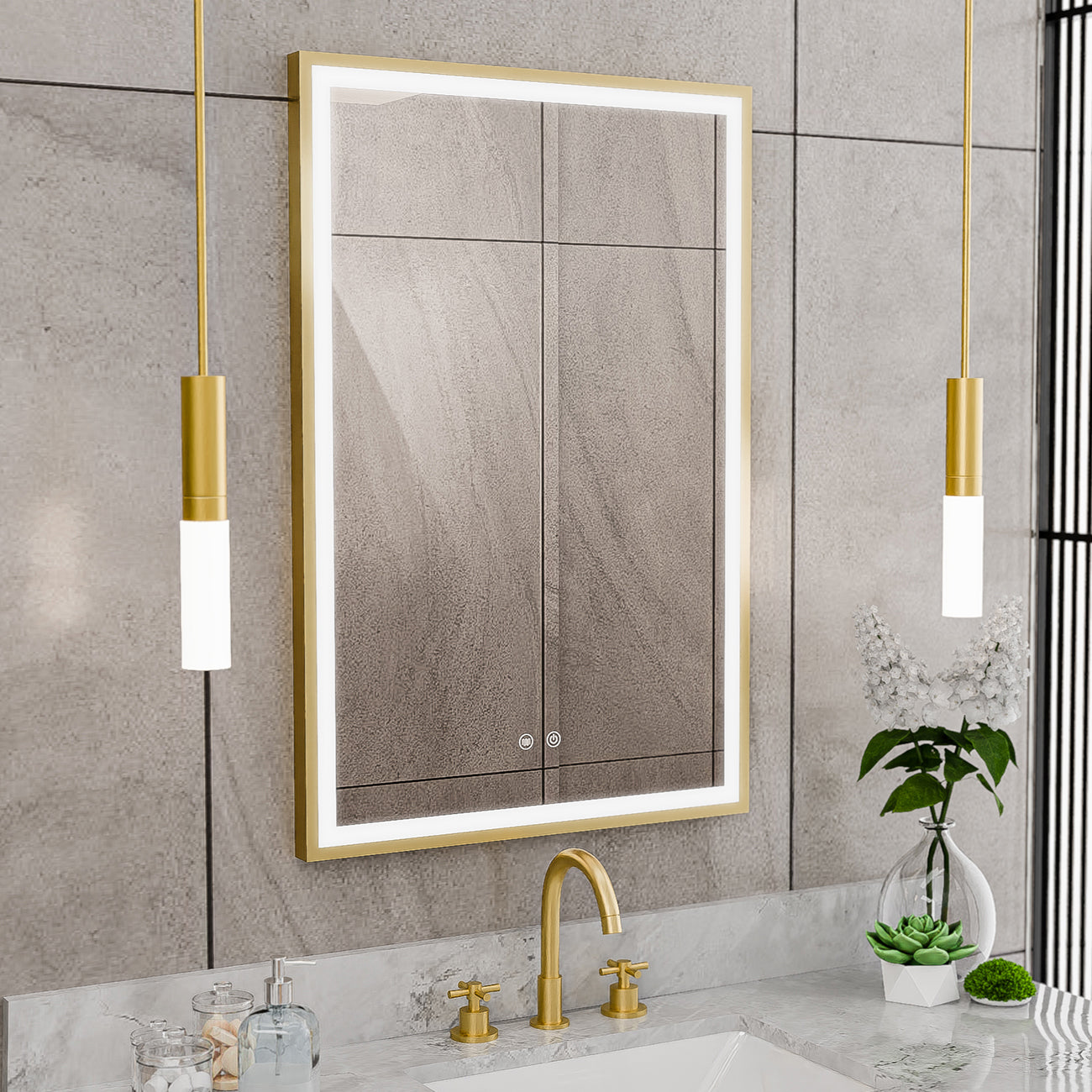 Brilliance 36 x 24 Rectangular LED Mirror