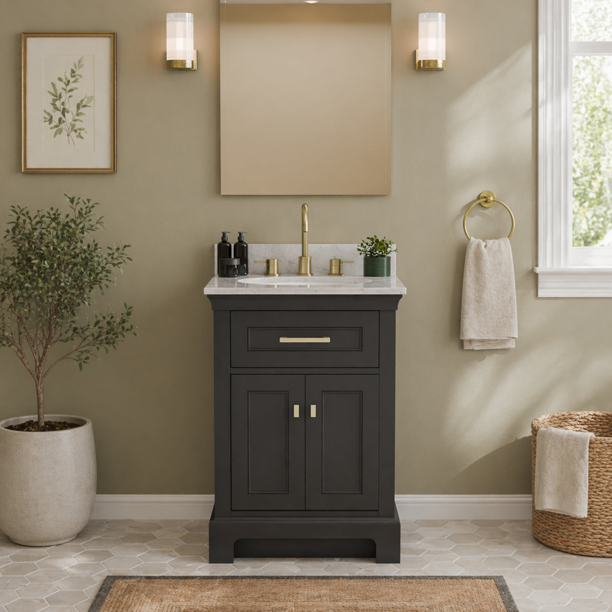 MAIDSTONE Bronson 24 Inch Vanity Base