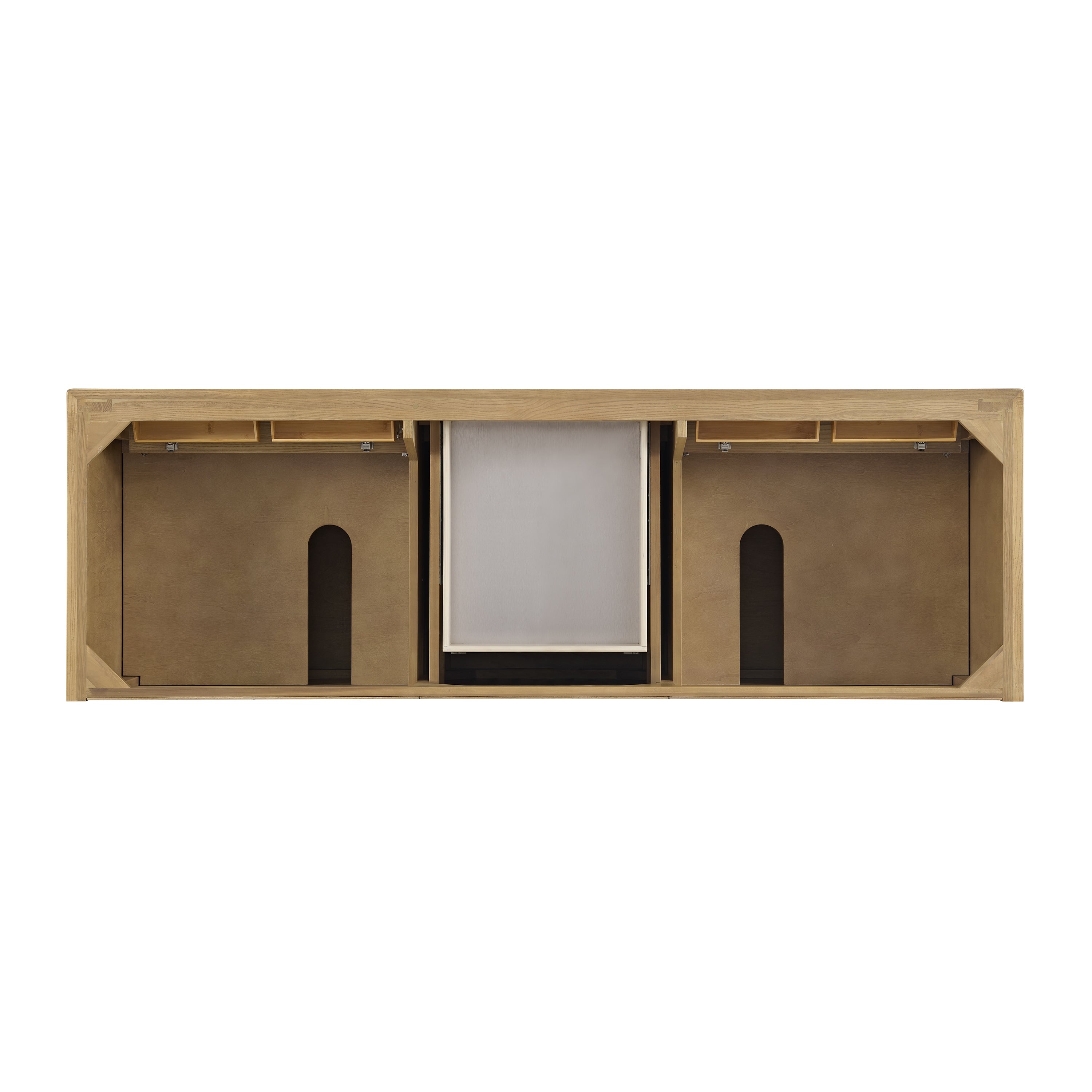 James Martin Lorelai 72" Double Vanity in Light Natural Oak with 3cm Countertop and FreePower Wireless Charger