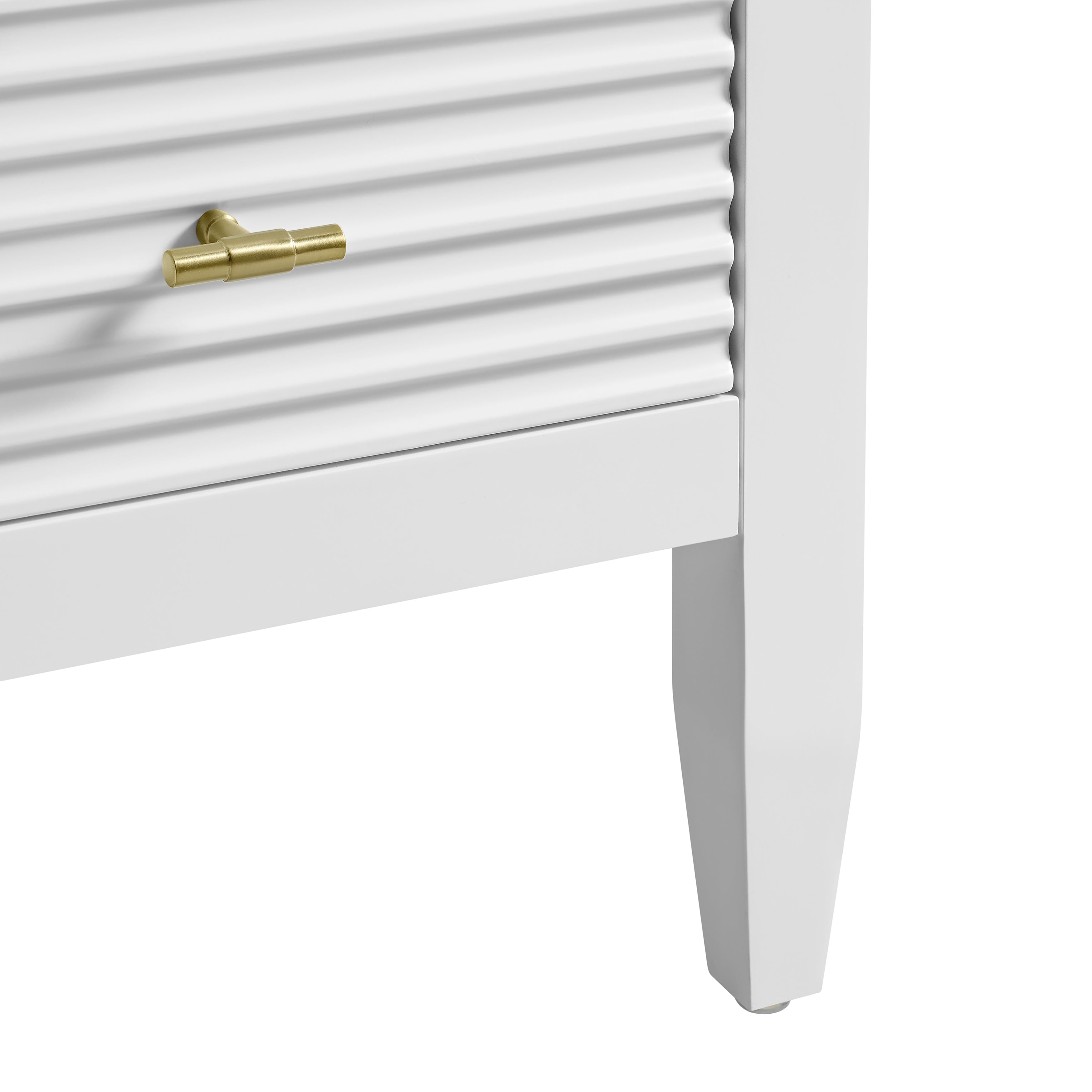 James Martin Myrrin 30" Single Vanity in Bright White with 3cm Countertop