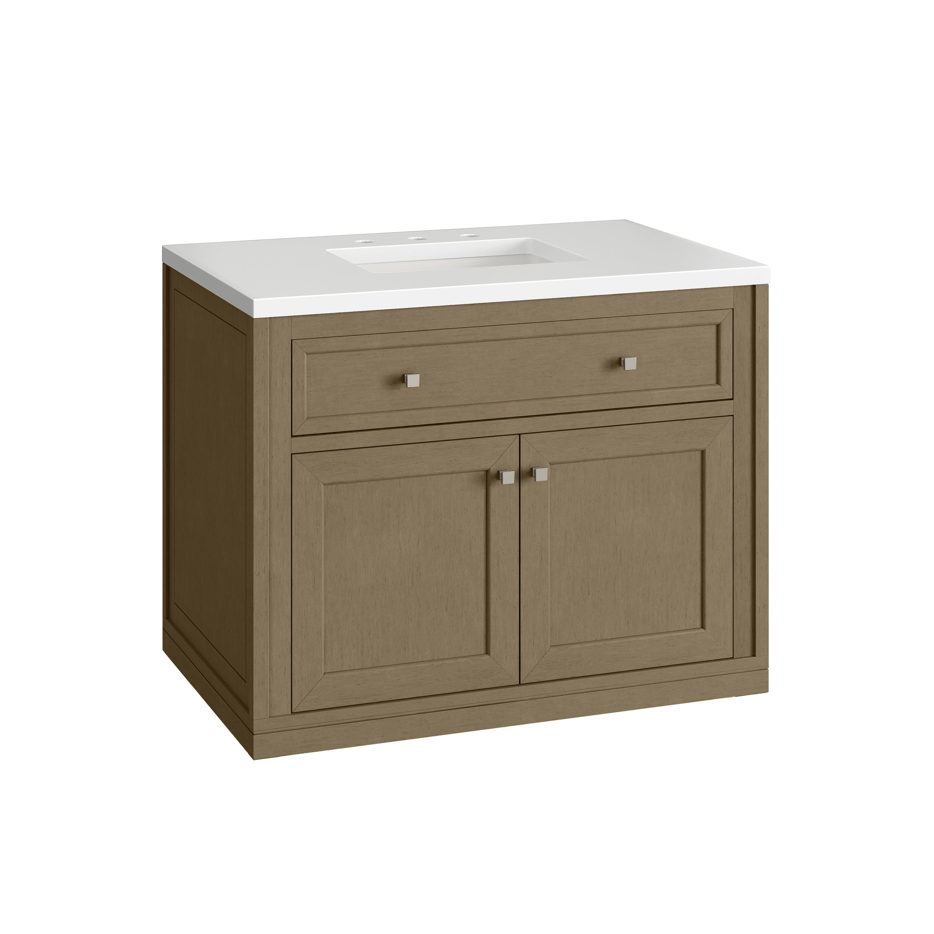 James Martin Chicago 36" Single Vanity in Walnut Whisper with 3cm Countertop