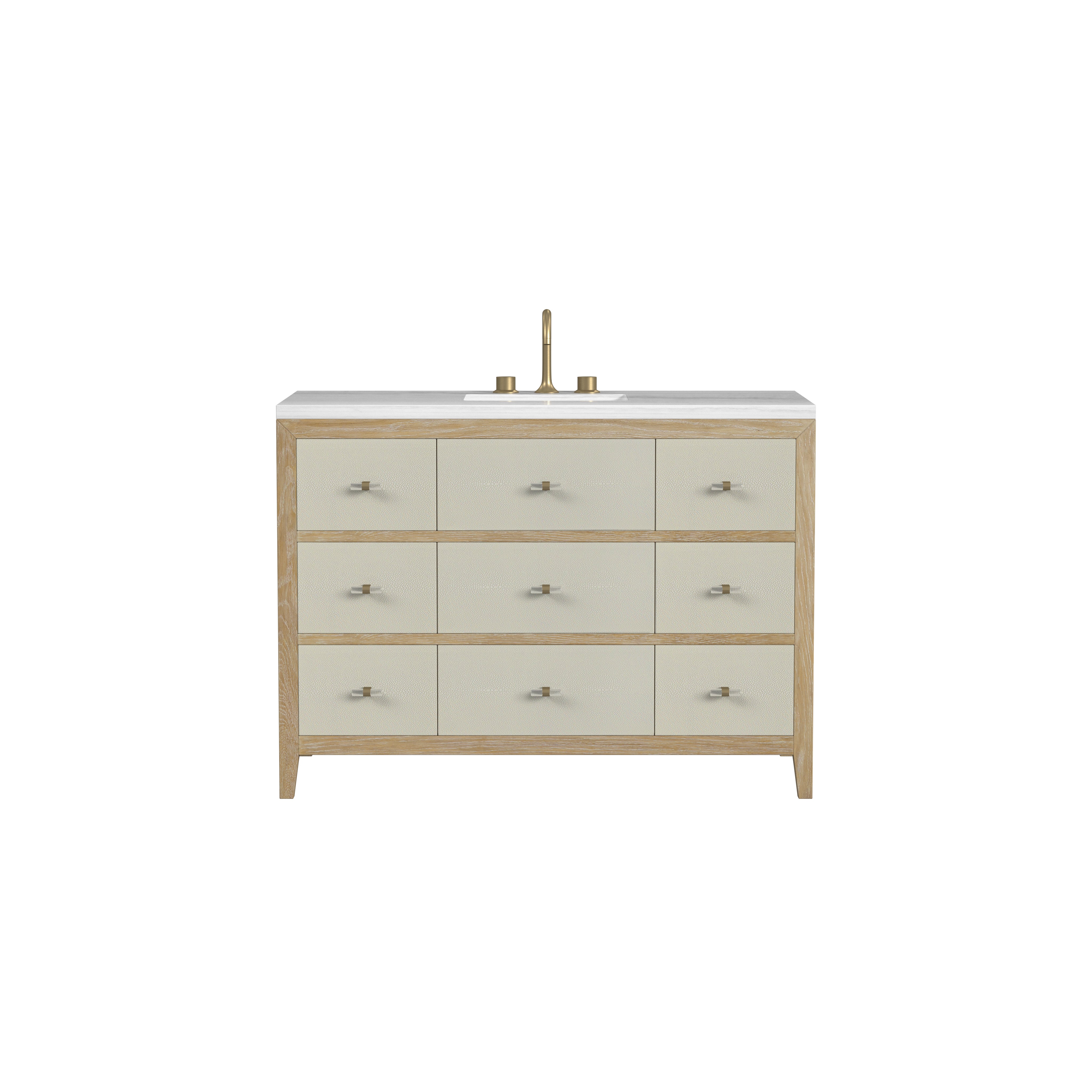 James Martin Celeste 48" Single Vanity in Sunwashed Oak with 3cm Countertop
