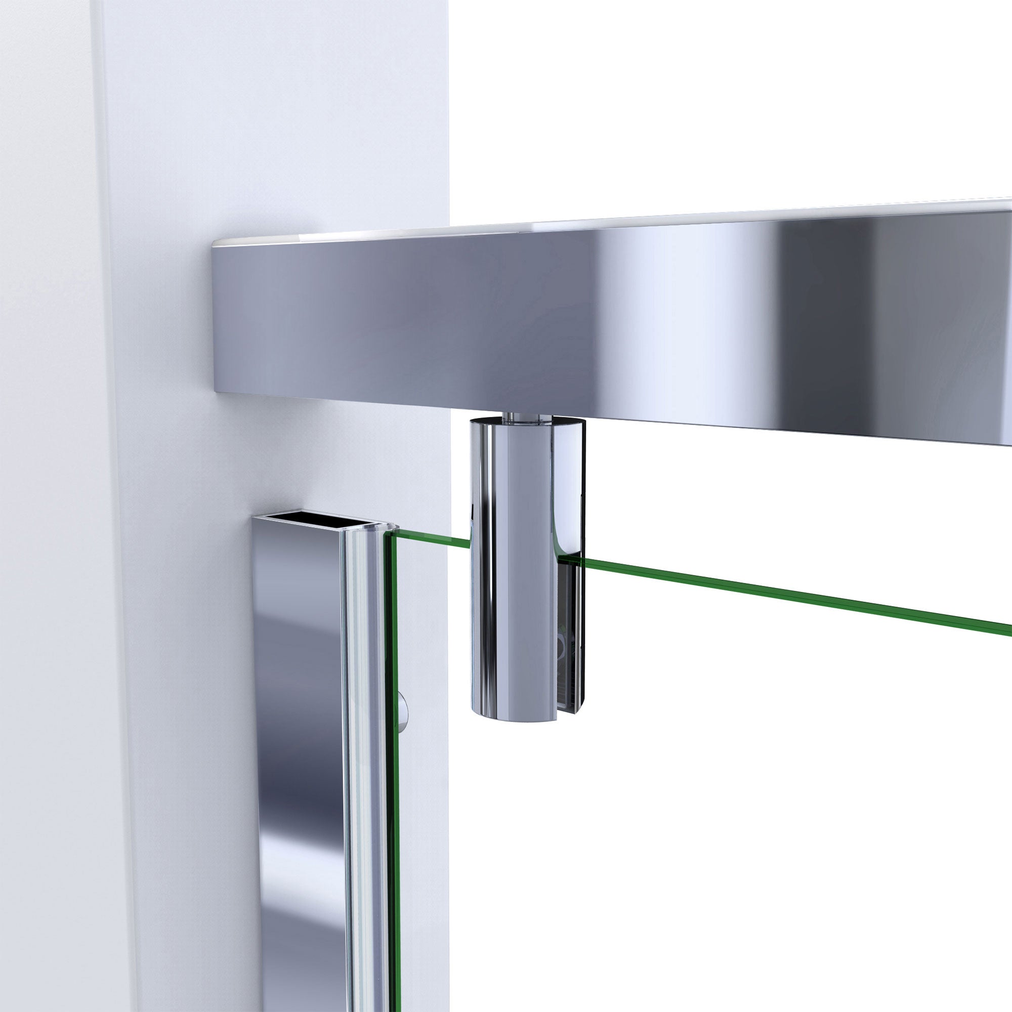 DreamLine Butterfly-S 34 - 35 1/2 inch W x 73 7/8 inch H Semi-Frameless Sliding Bi-fold Shower Door