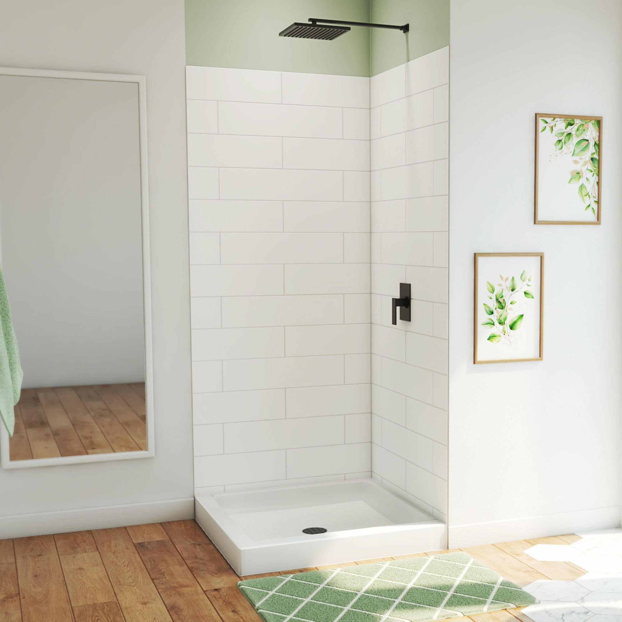 DreamLine DreamStone 36 inch D x 36 inch W Center Drain Shower Base