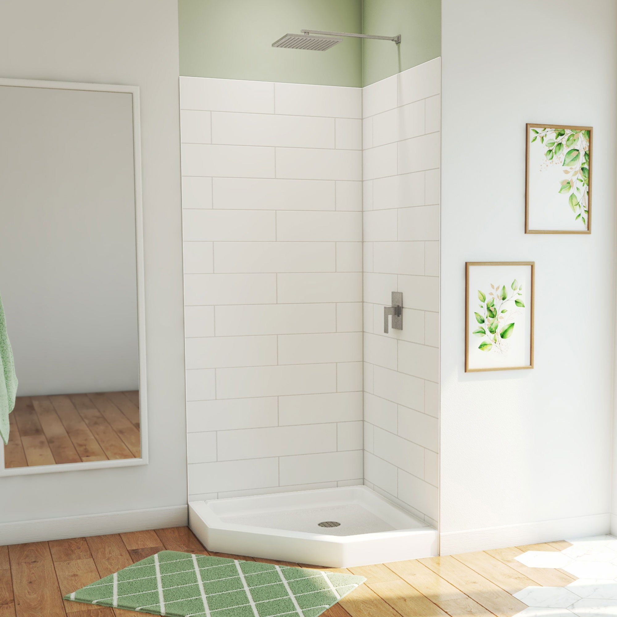 DreamLine DreamStone 38 inch D x 38 inch W Center Drain Shower Base
