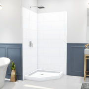 DreamLine DreamStone 38 inch D x 38 inch W Center Drain Shower Base
