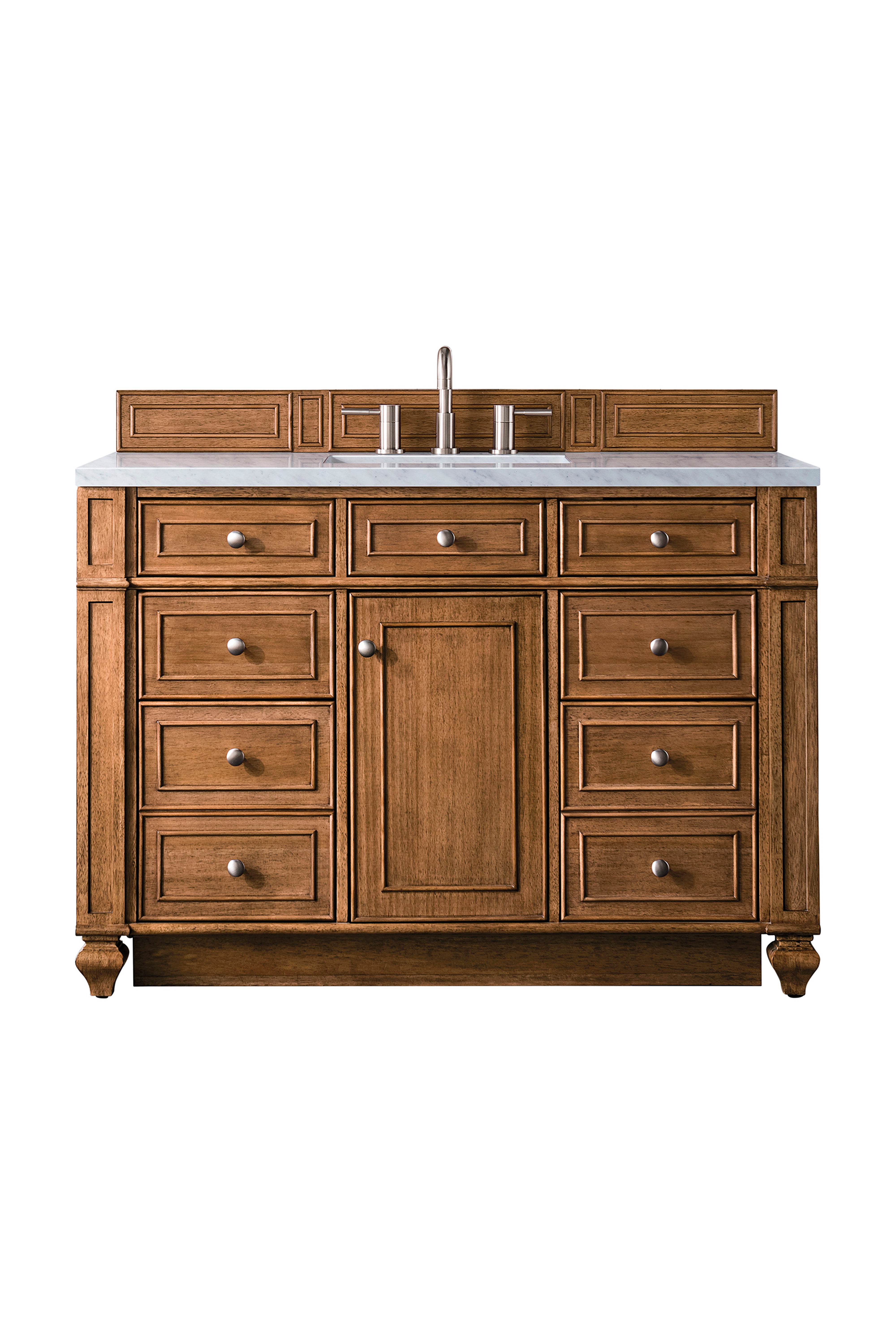 James Martin Bristol 48" Single Vanity in Saddle Brown with 3cm Countertop