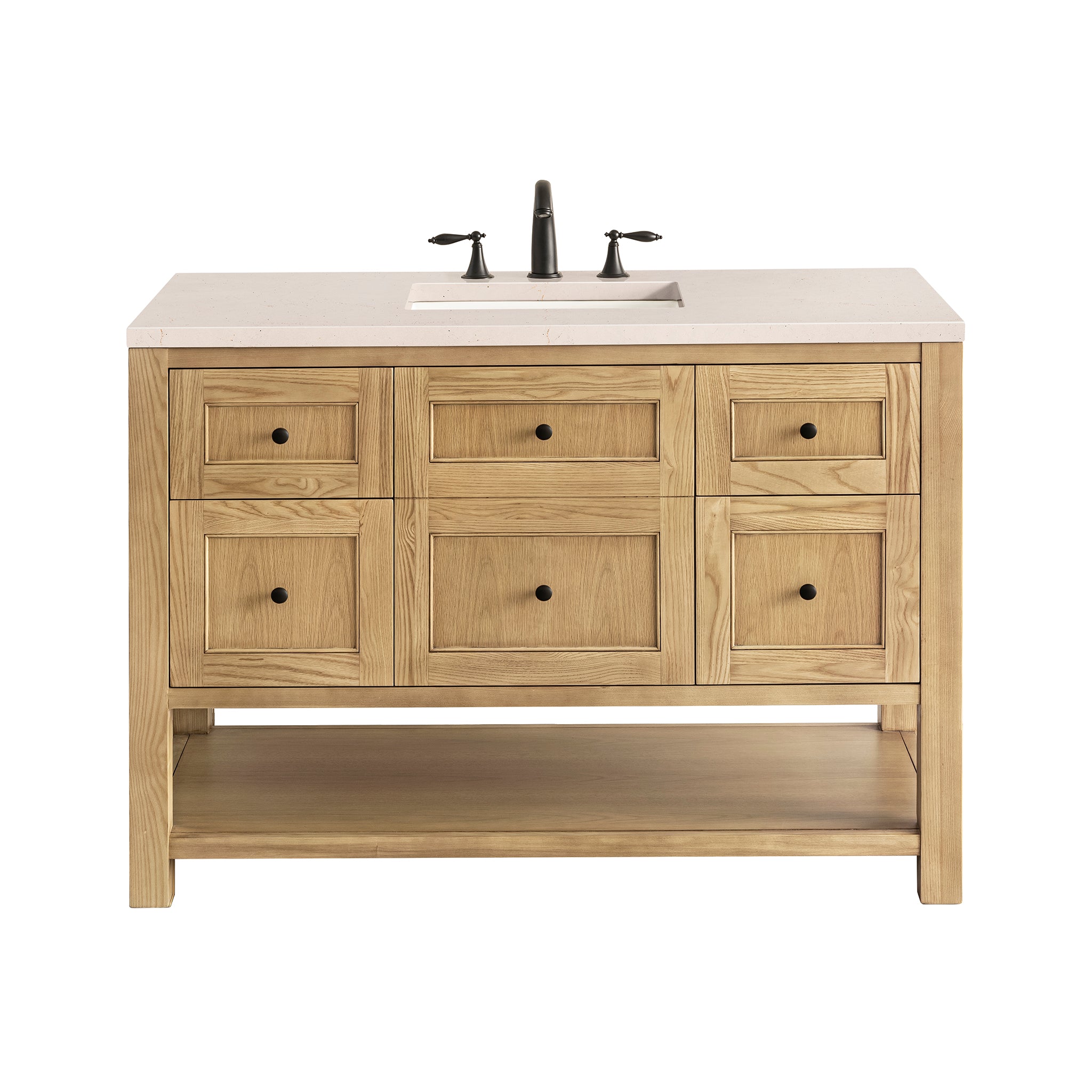James Martin Breckenridge 48" Single Vanity in Light Natural Oak with 3cm Countertop
