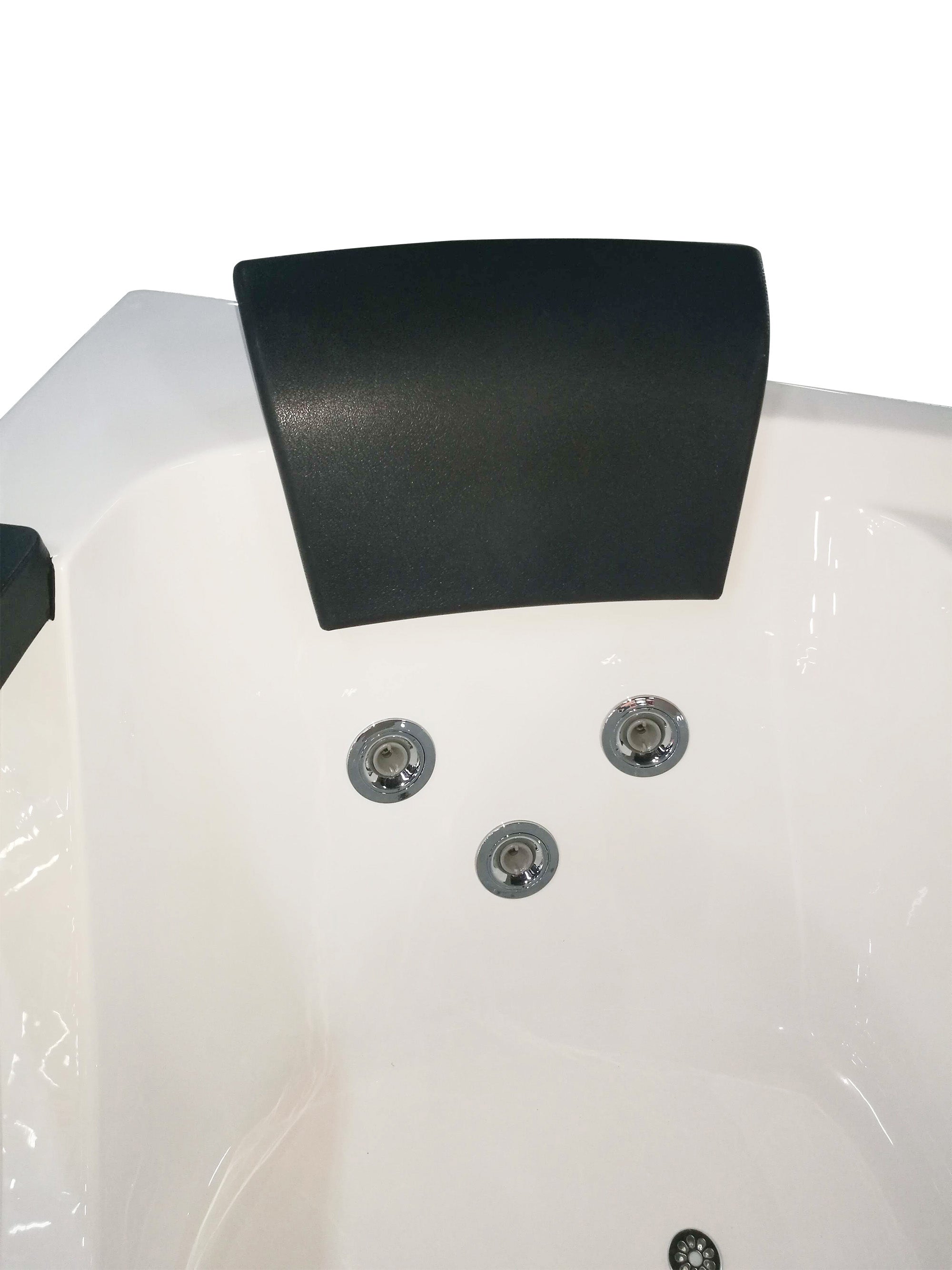EAGO AM198ETL-R 5′ Acrylic Whirlpool Corner Bathtub with Glass Front