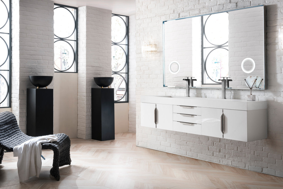 Columbia 72" Double Wall Mount Vanity Cabinet