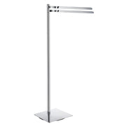OUTLINE - Double Towel Rail in Polished Chrome. Free Standing. Height 870 mm.