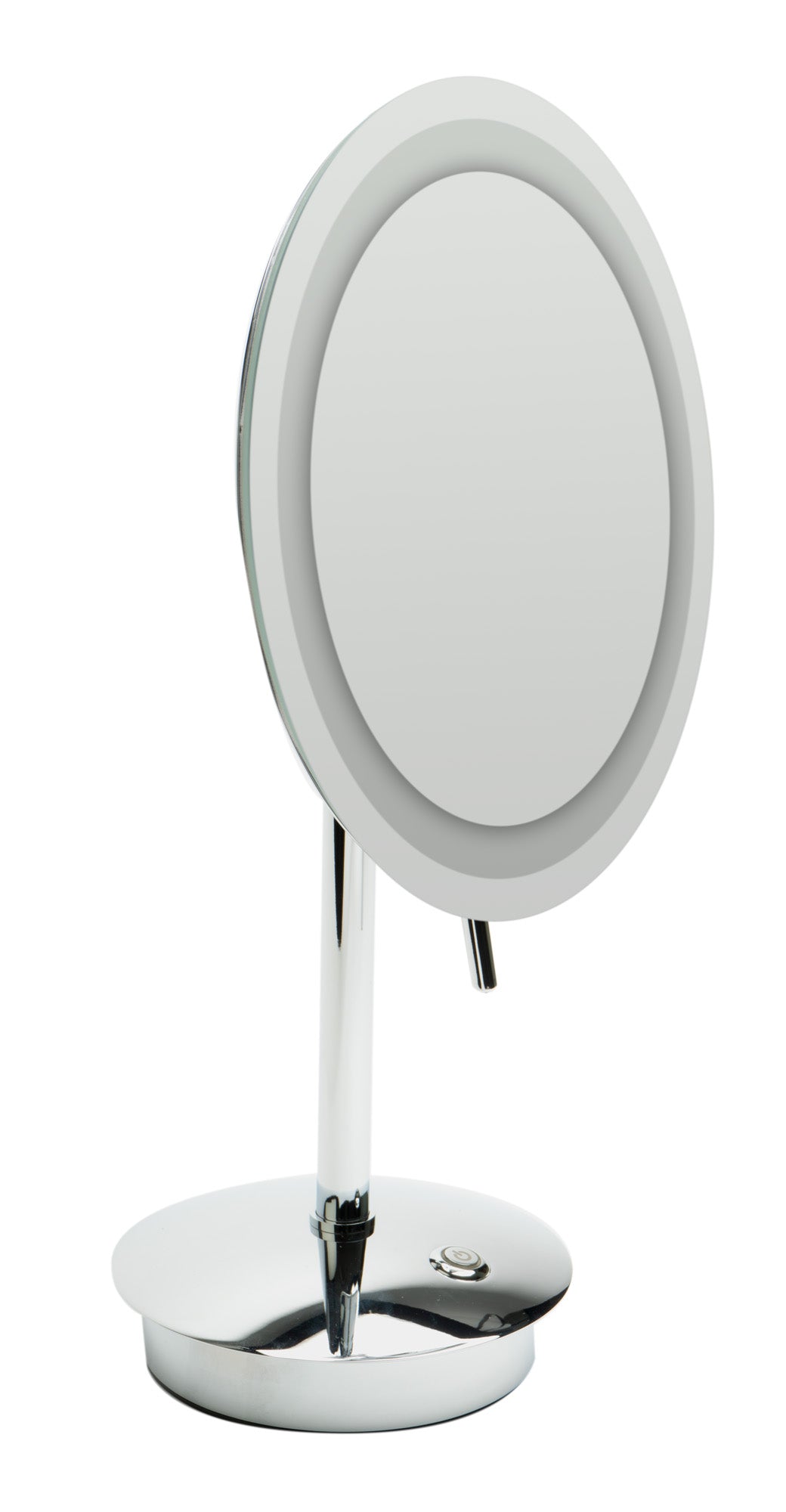 ALFI brand ABM9FLED Tabletop Round 9" 5x Magnifying Cosmetic Mirror with Light