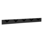 BESLAGSBODEN - Coat Rack, 5 Hooks, Black Stainless Steel
