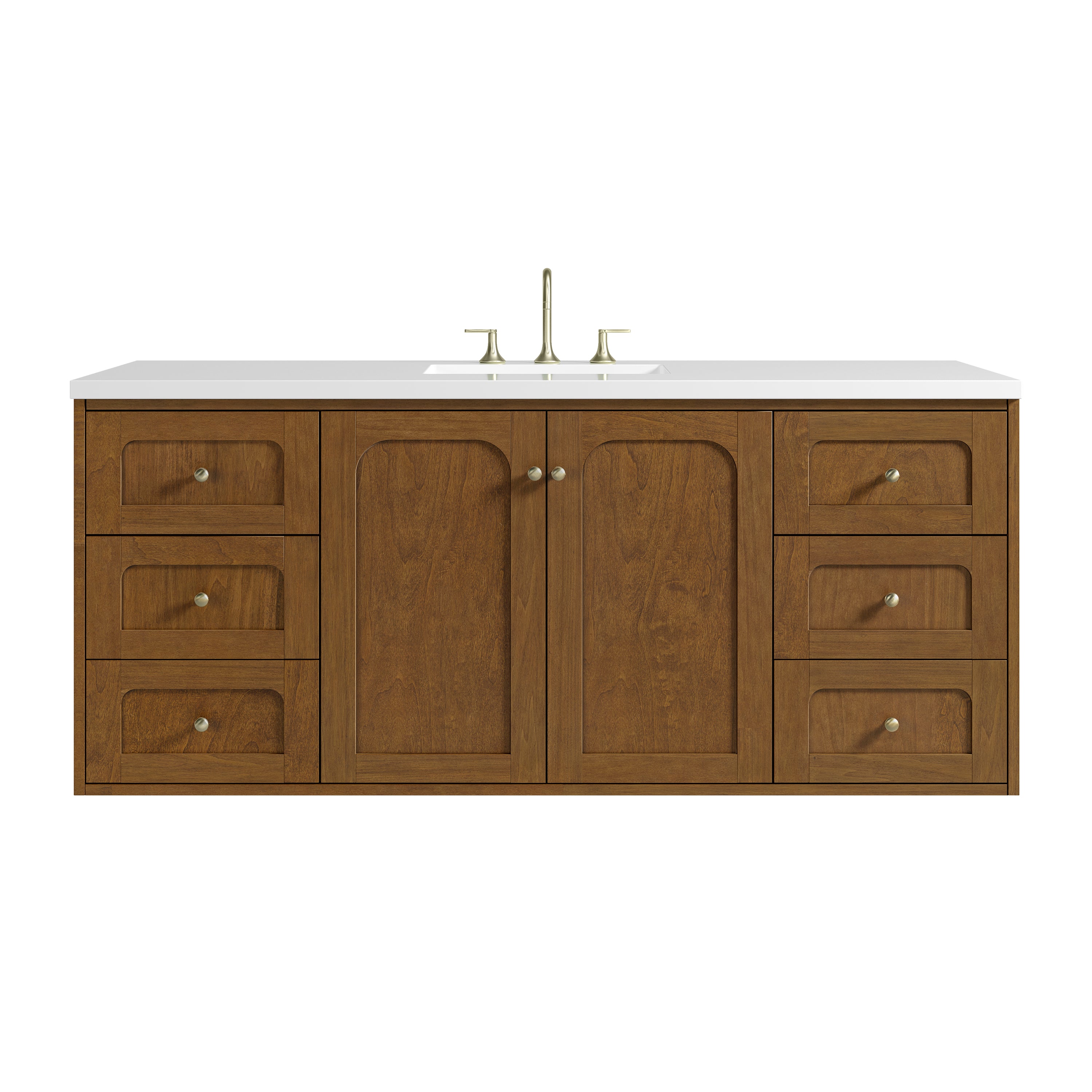 James Martin Laurent 60" Single Vanity in Honey Oak with 3cm Countertop