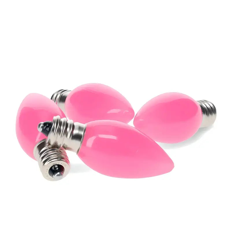 C7 Pink Smooth ProCore LED Christmas Light Bulbs