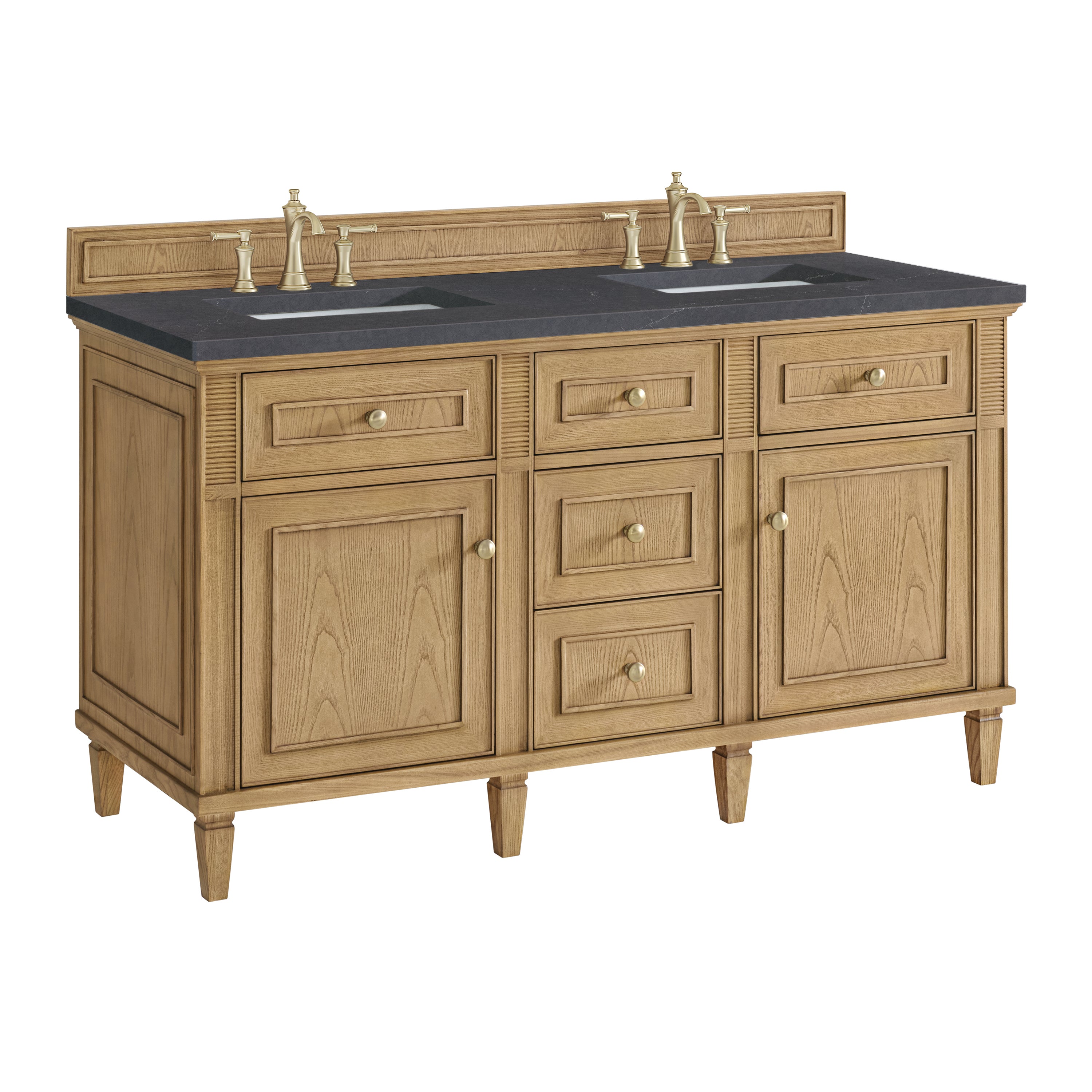 James Martin Lorelai 60" Double Vanity in Light Natural Oak with 3cm Countertop