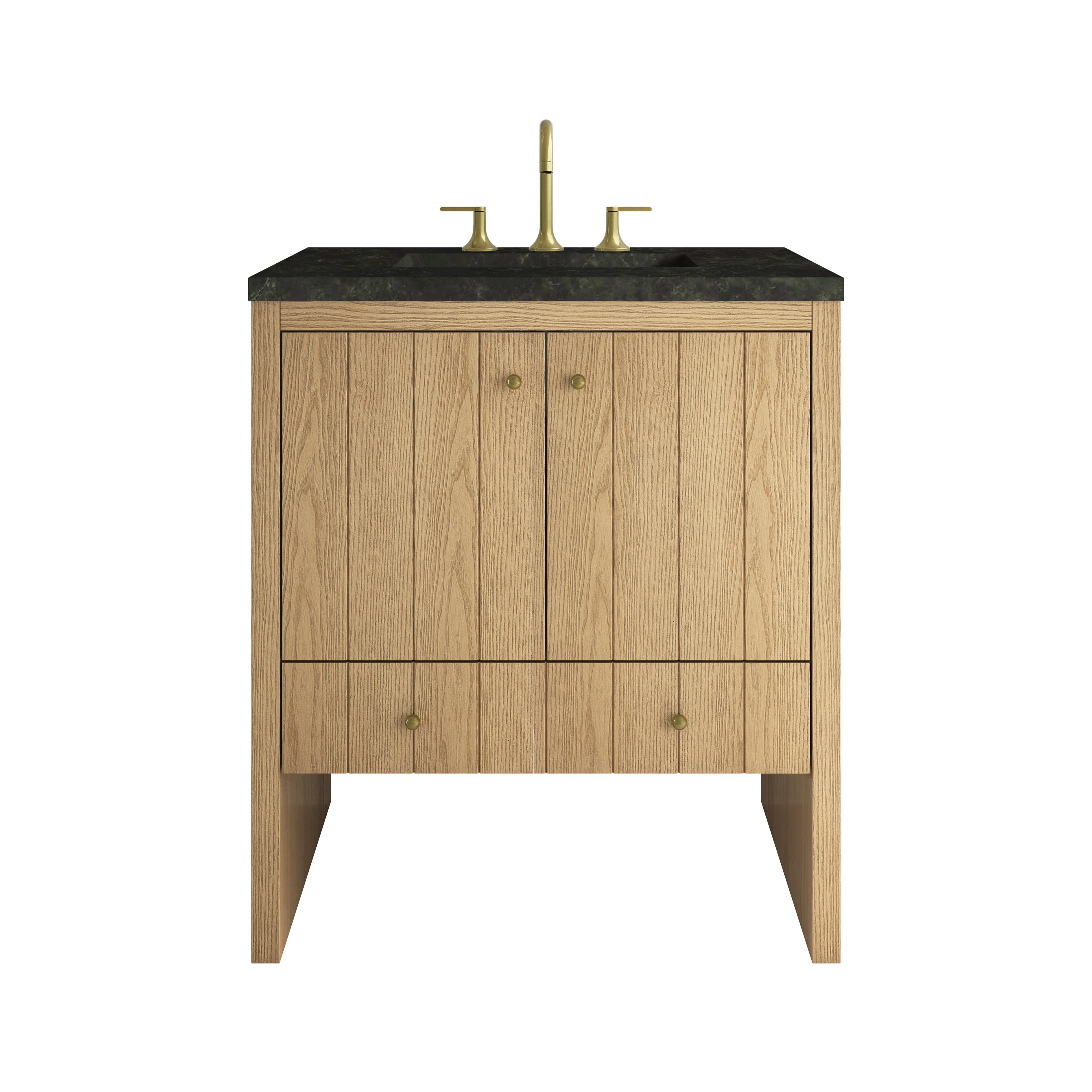 James Martin Hudson 30" Single Vanity in Light Natural Oak with 3cm Countertop