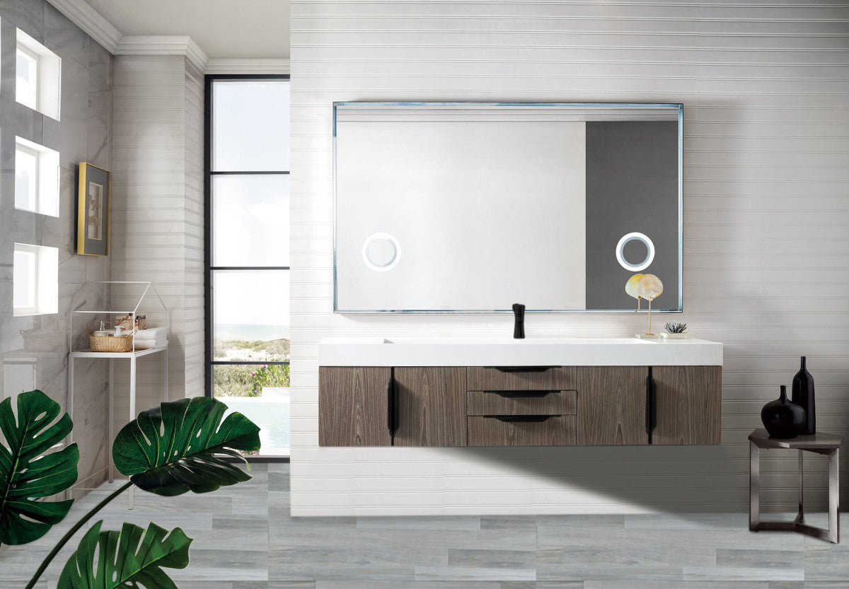 Columbia 72" Single Wall Mount Vanity Cabinet