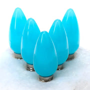 C9 Teal Smooth ProCore LED Christmas Light Bulbs