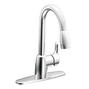 Moen BAYSTONE 1H KD PD LVR FSL 3/8 QC CHR 42519