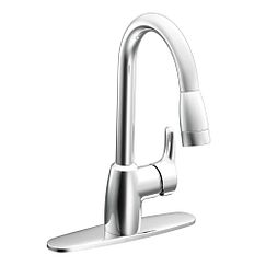 Moen BAYSTONE 1H KD PD LVR FSL 3/8 QC CHR 42519