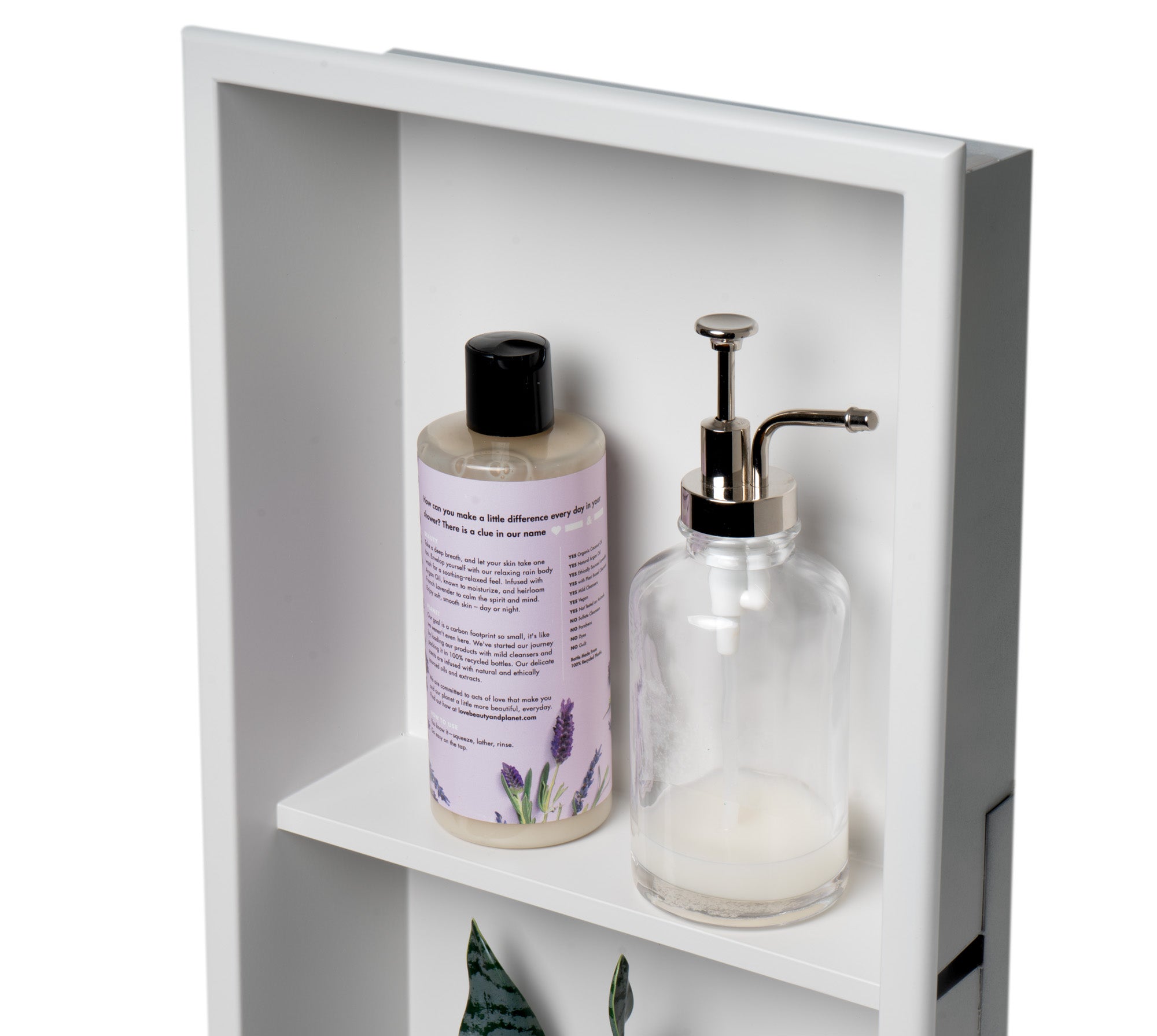 ALFI brand ABNC1224 12 x 24  Vertical Double Shelf Bath Shower Niche