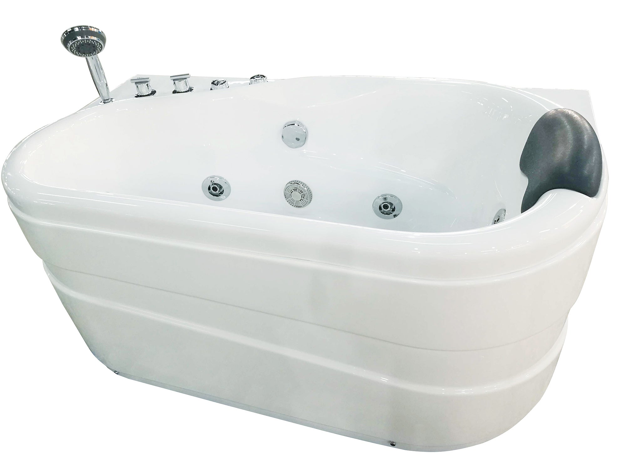 EAGO AM175-L  5" White Acrylic Whirlpool Bathtub - Drain on Right
