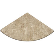 Cappuccino Polished Marble Corner Shelf 9"
