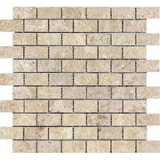 Cappuccino Polished Marble Mosaic Brick 1"X2"