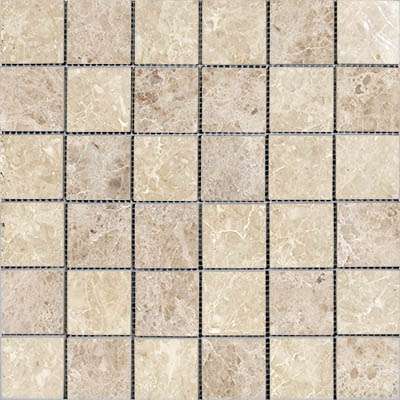 Cappuccino Polished Marble Mosaic Square 2"X2"
