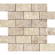 Cappuccino Polished Marble Mosaic Brick 2"X4"