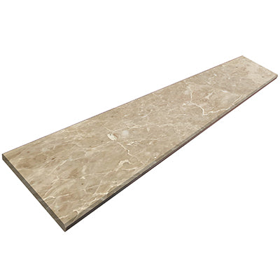 Cappuccino Polished Marble Door Threshold Saddle 6"X72" Both Sides Beveled