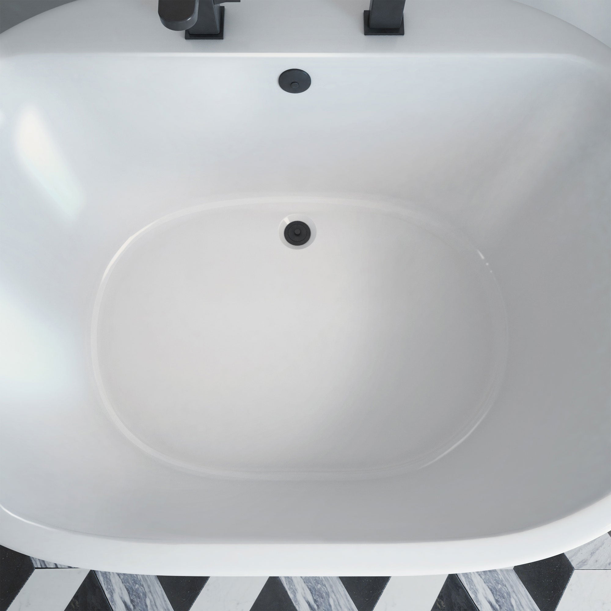 DreamLine Caribbean 60 in. L x 23 in. H Bathtub