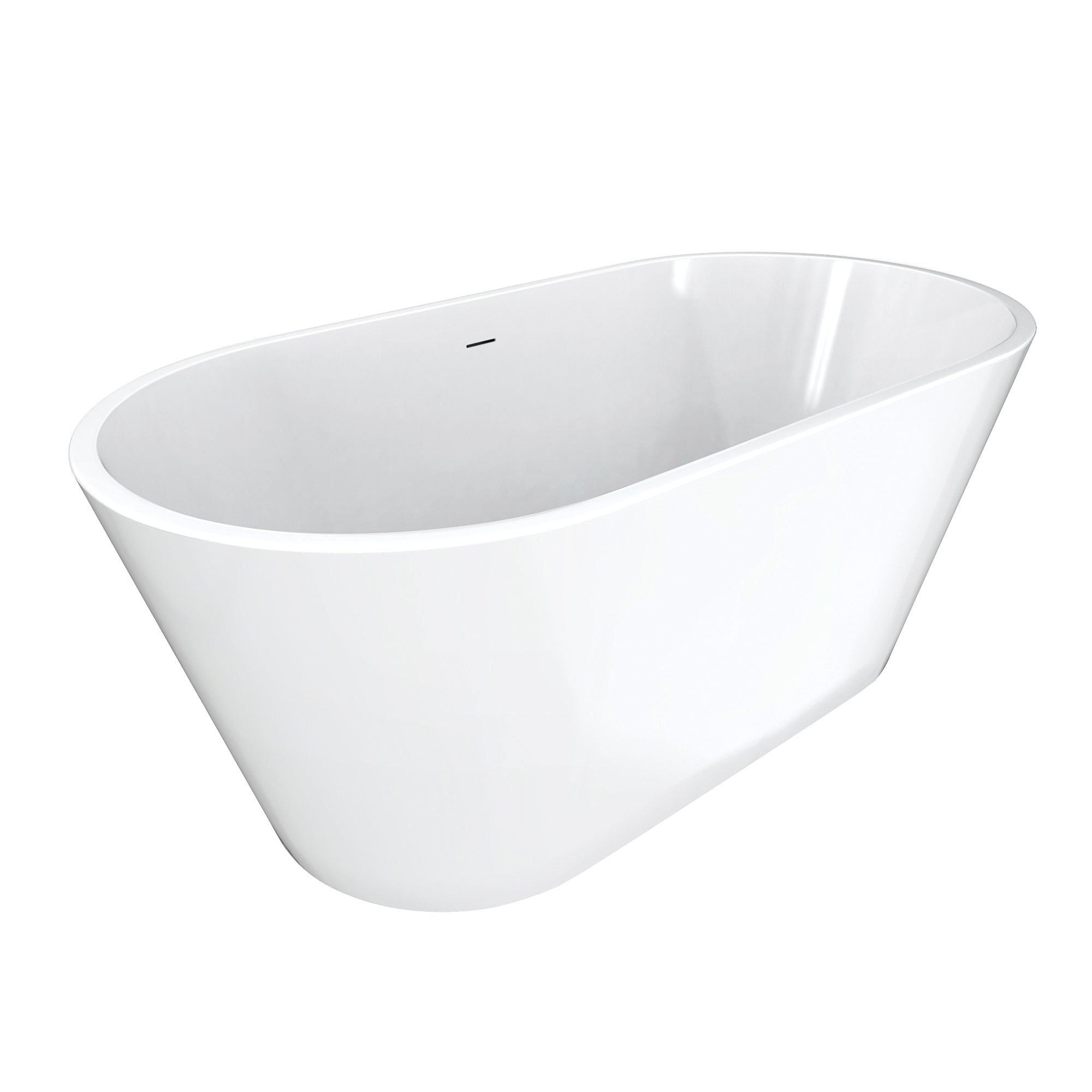 Maax Chorale 60 x 30 Acrylic Freestanding Center Drain Bathtub
