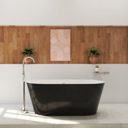 Maax Calinda 60 x 30 Acrylic Freestanding Oval Center Drain Bathtub