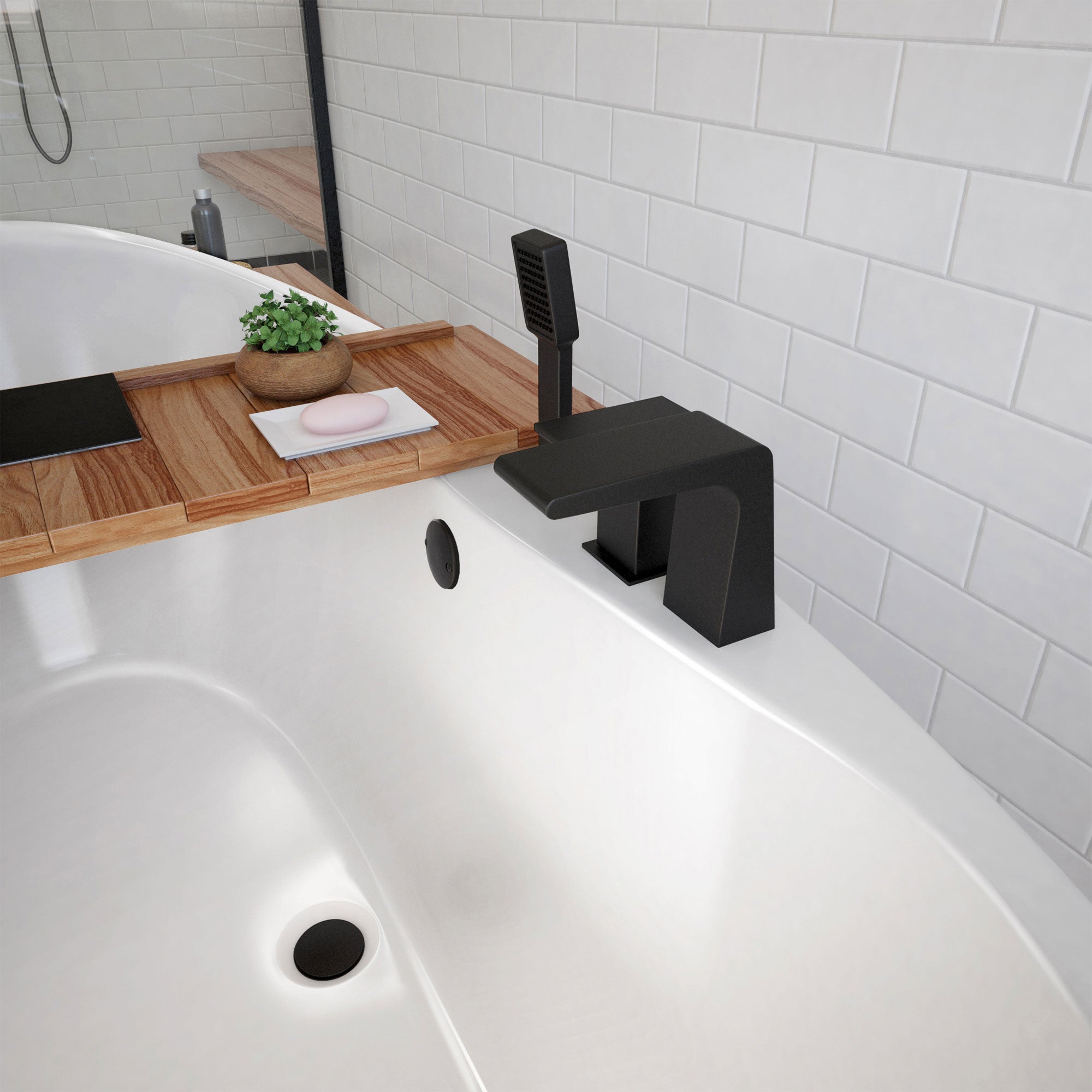 DreamLine Caspian 66 in. L x 27 in. H Bathtub