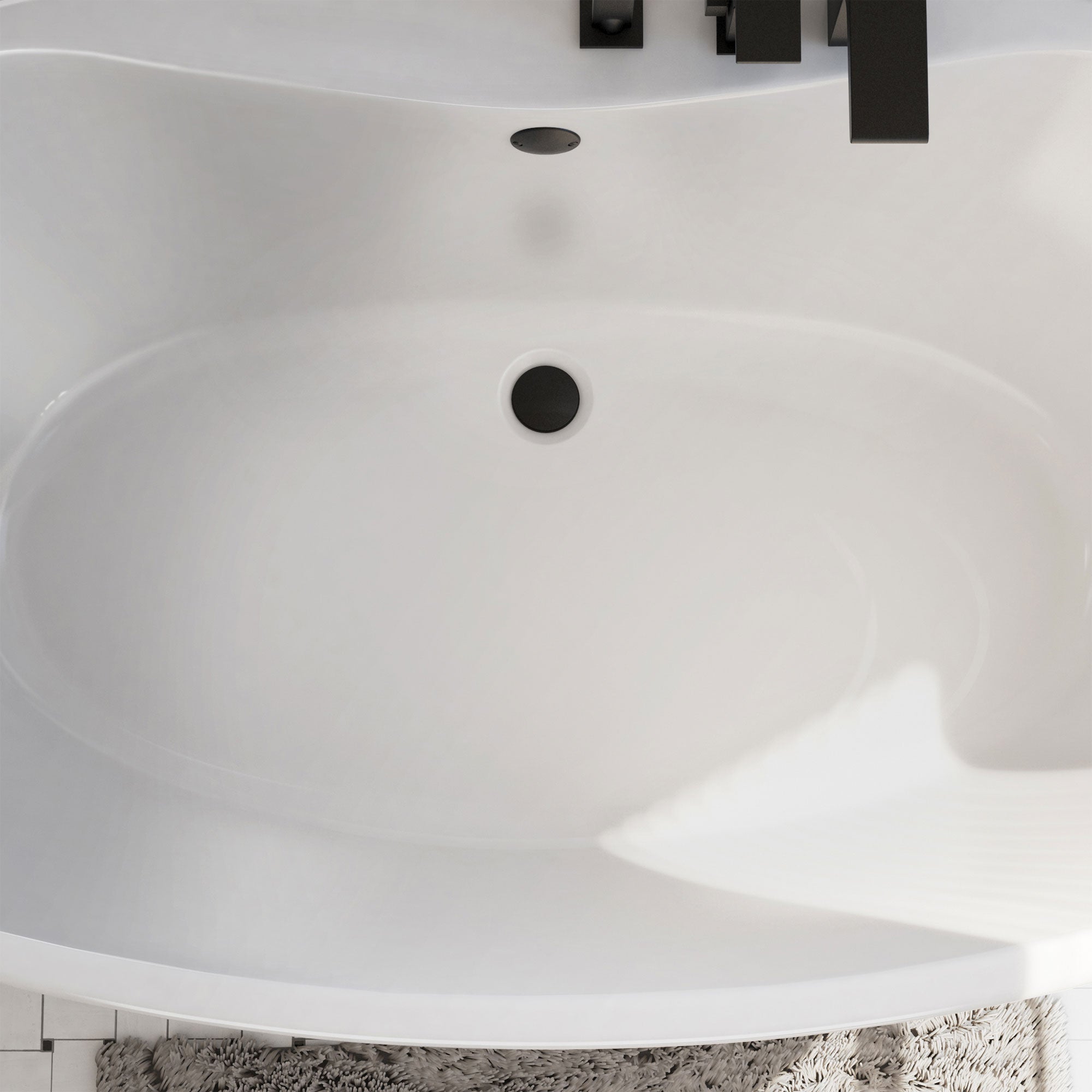 DreamLine Caspian 66 in. L x 27 in. H Bathtub
