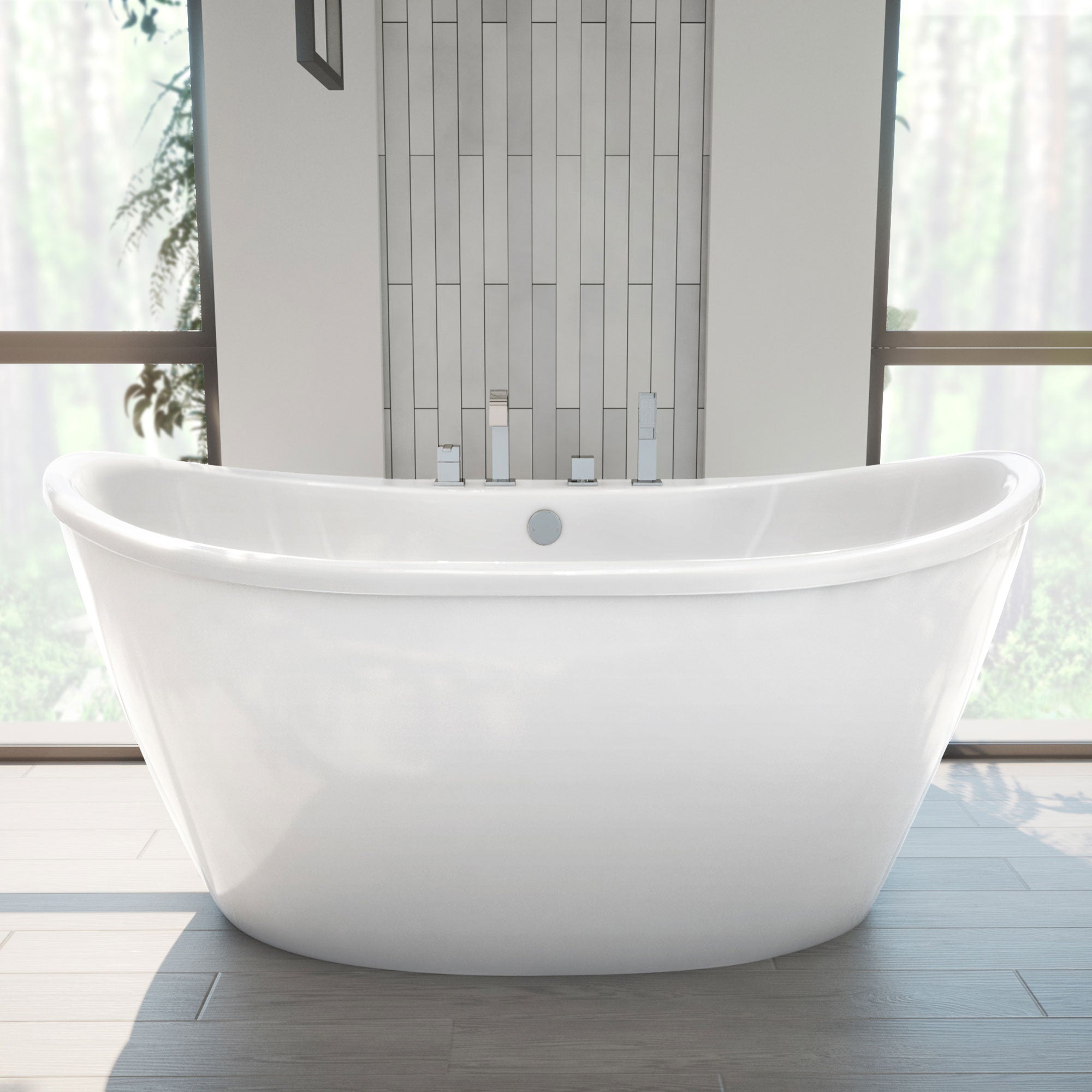 DreamLine Caspian 60 in. L x 27 in. H Bathtub